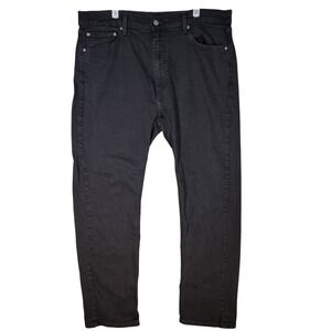 Levis 505 Jeans Mens 40x32 Black Straight Fit Stretch Denim Classic Style Pants